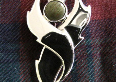 silver thistle kilt pin