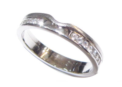 Platinum and Diamond Wedding Ring