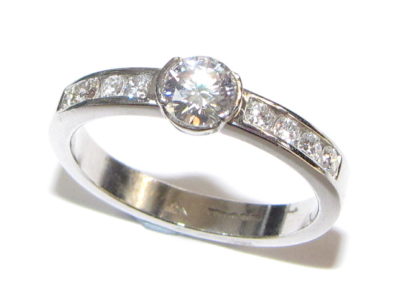 Platinum and Diamond Ring