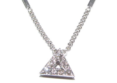 diamond triangle necklace