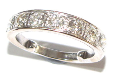 18ct white gold 7 stone diamond ring