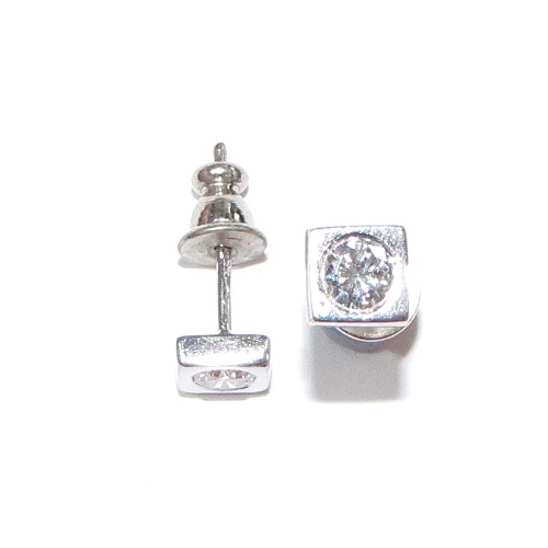 18ct White Gold and Diamond 0.50ct total Stud Earrings