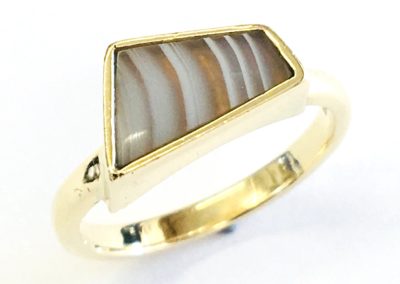 banded agate ring