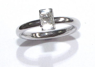 Platinum Princess Cut Diamond Ring