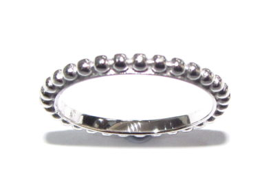 silver beaded band