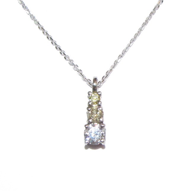 3 diamond pendant