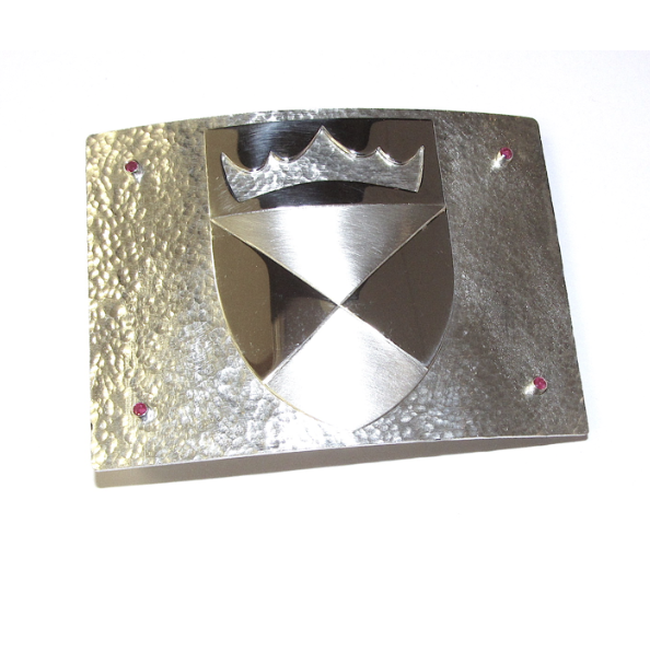 silver kilt buckle