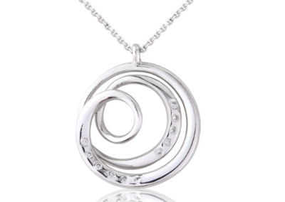 Platinum Swirl Pendant