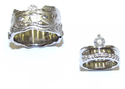 Palladium and Platinum Wedding Rings