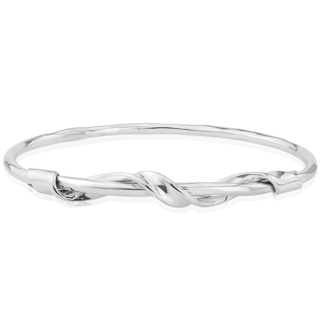 silver ribbon bangle